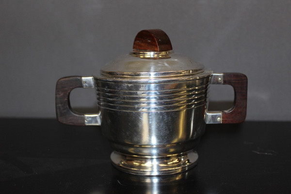 Coffee And Tea Service In Silver Metal Circa 1930