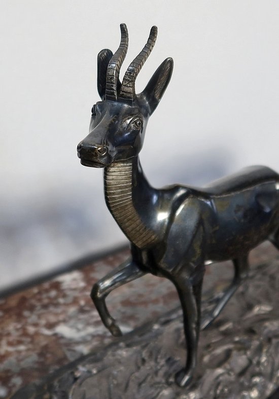 Important Bronze "The two Gazelles" signed I. Rochard - XXth