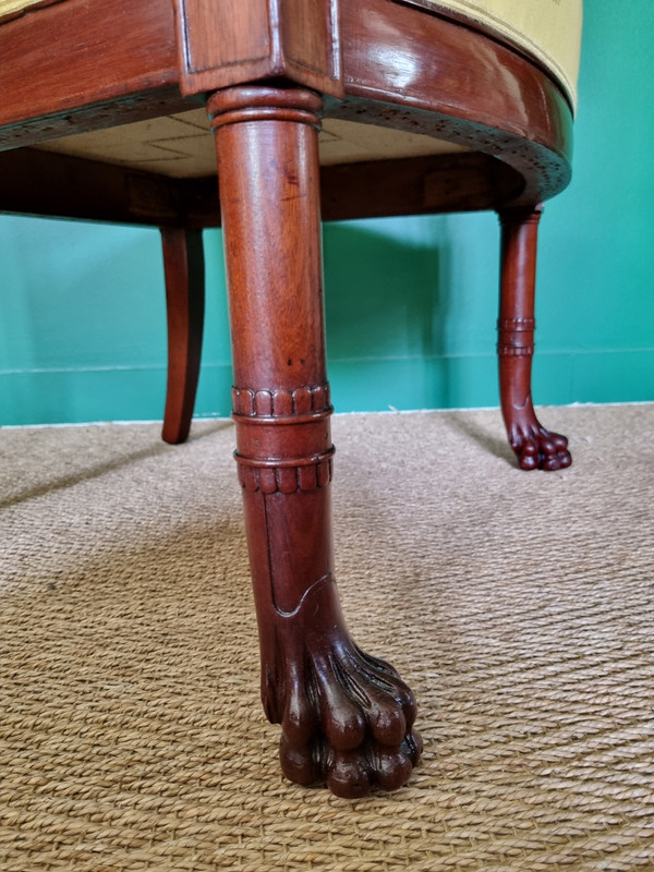 Jacob Frères, rare fauteuil de cabinet estampillé, d'époque Consulat