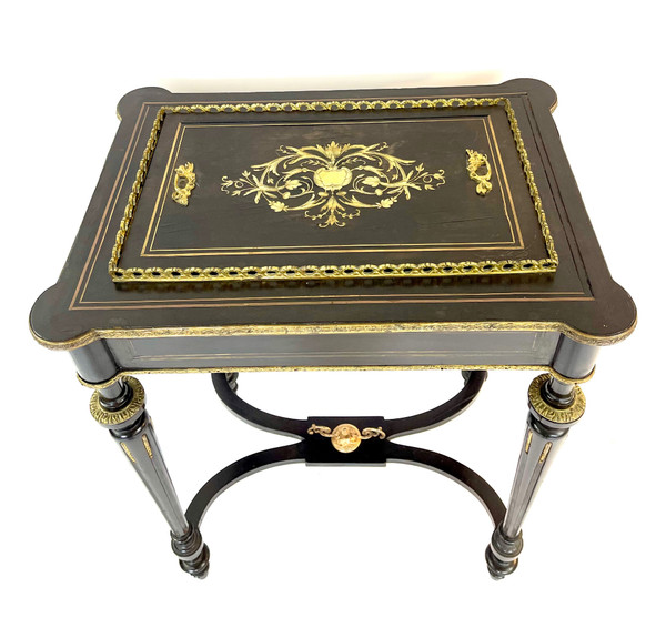 Napoleon III period planter in blackened wood