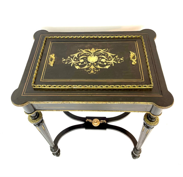 Napoleon III period planter in blackened wood