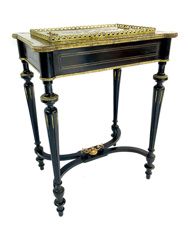 Napoleon III period planter in blackened wood