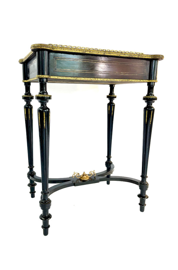 Napoleon III period planter in blackened wood