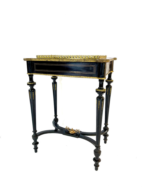 Napoleon III period planter in blackened wood