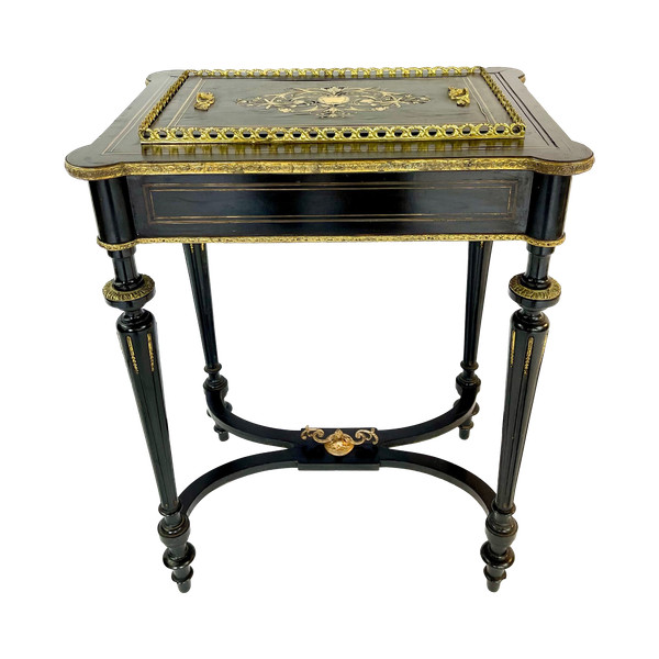 Napoleon III period planter in blackened wood