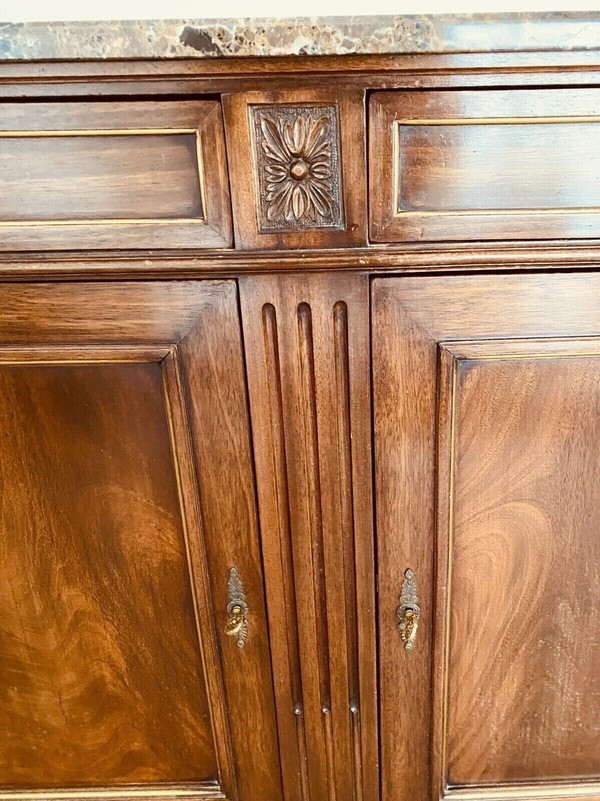 Credenza in stile Directory in mogano e impiallacciatura del XIX secolo