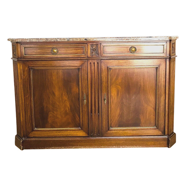 Credenza in stile Directory in mogano e impiallacciatura del XIX secolo