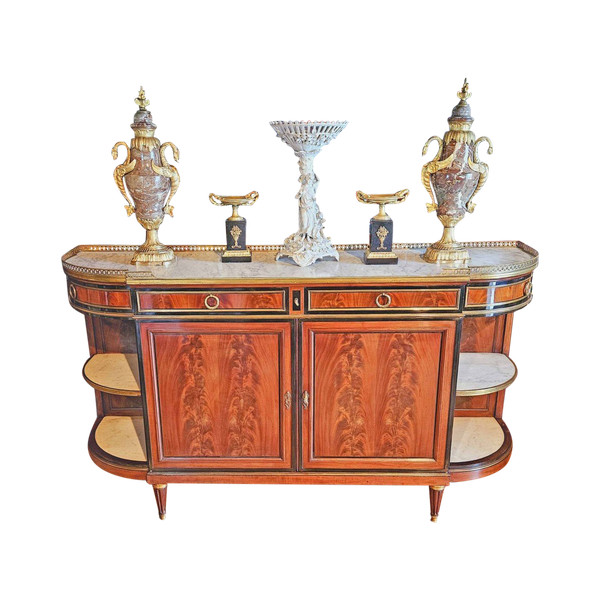  Mercier Frères Paris Grand Buffet with Louis XVI corners