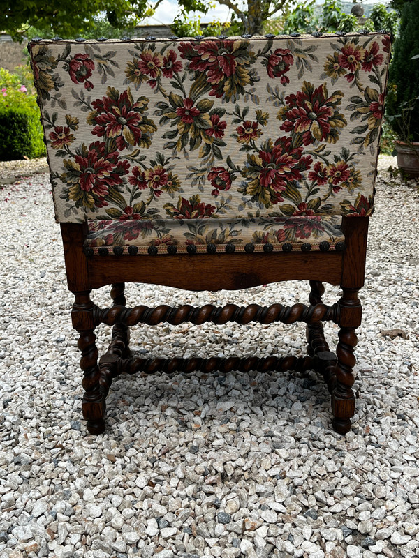Coppia di poltrone Luigi XIII