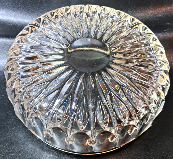 Coppia di anelli placcati in argento con cristallo molato
