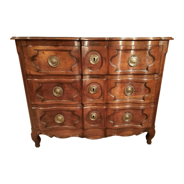 Commode provençale en noyer d’époque XVIIIème siècle.