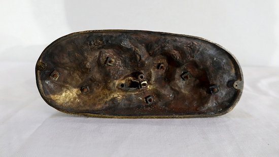 Bronzo "Il bambino e il cane" firmato Peiffer - Fine XIX secolo