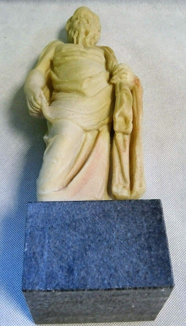 ancient Greek statuette representation of Socrates early 20th century