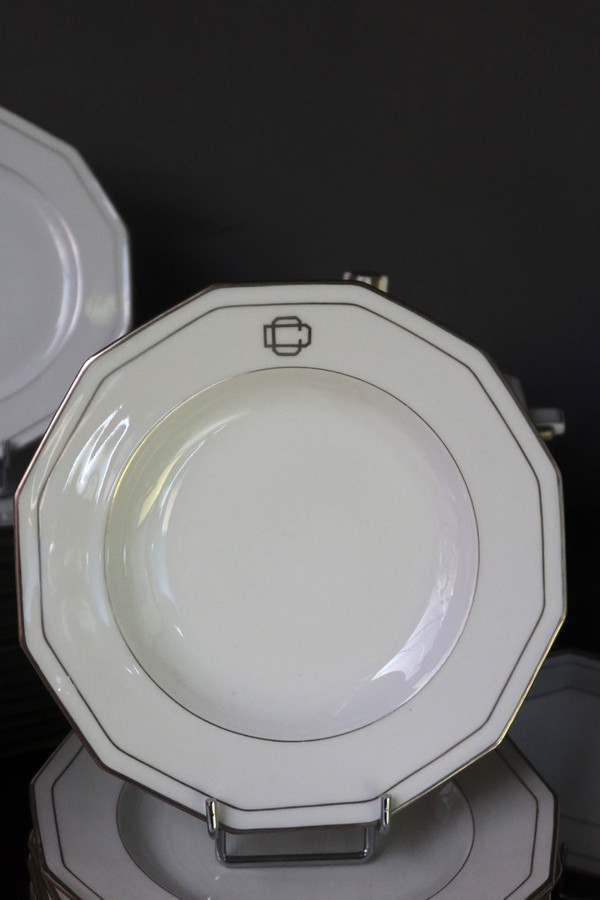 Art Deco porcelain dinner service