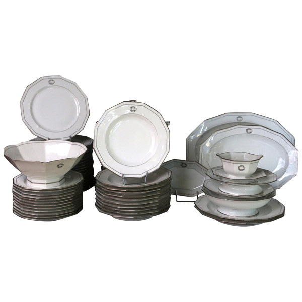 Art Deco porcelain dinner service