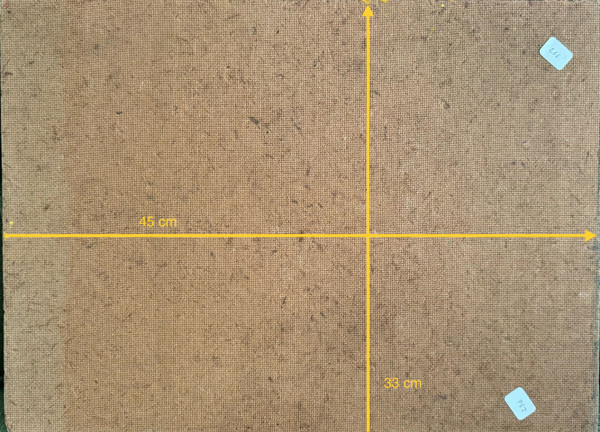 Rue de Paris, monogrammiertes Gemälde