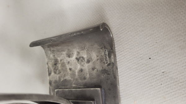 Hammered pewter candle holders 1950's Delavan Paris
