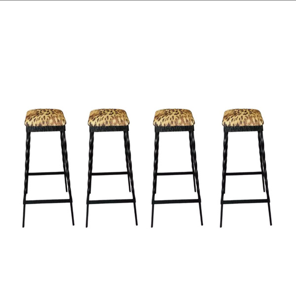 4 brutalist stools from 1950