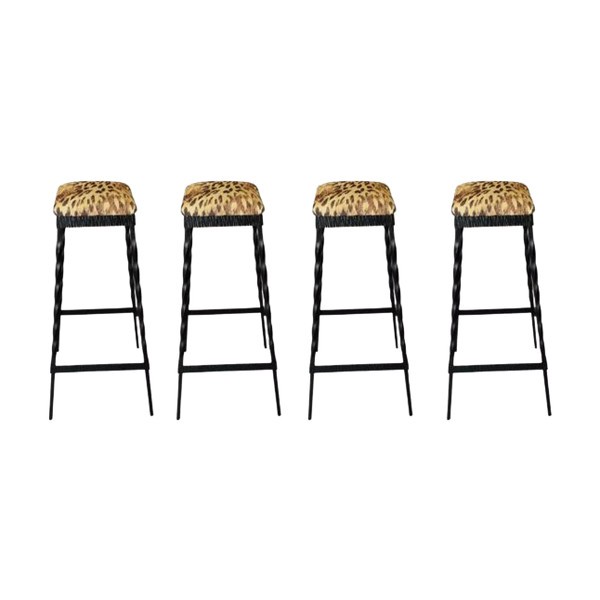 4 brutalist stools from 1950