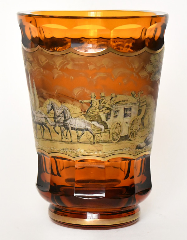 Vase en verre de Bohême 