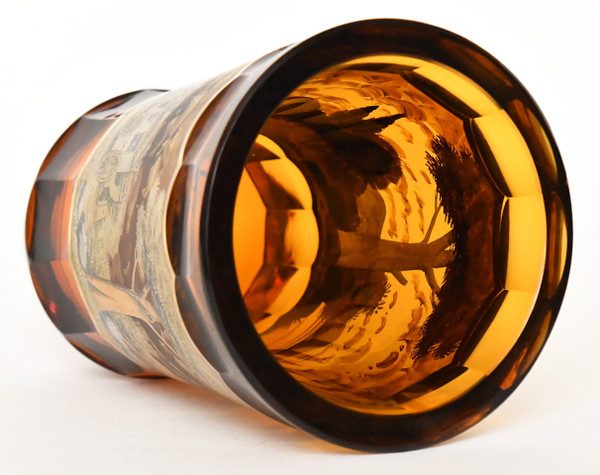 Vase en verre de Bohême 