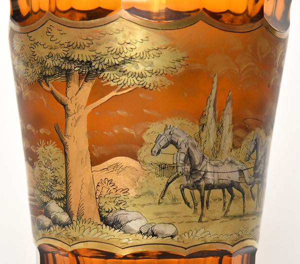 Vase en verre de Bohême 