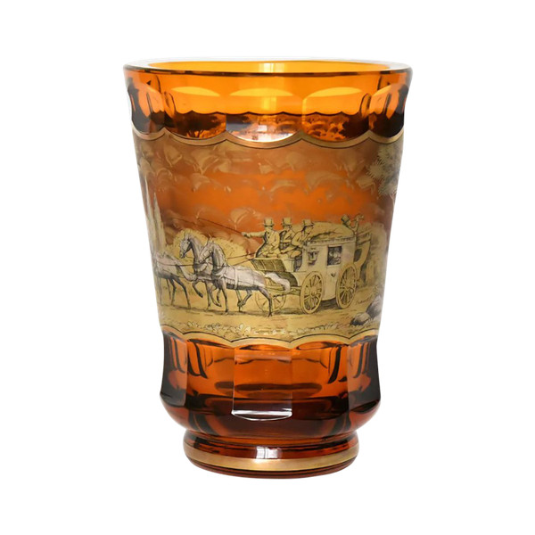 Vase en verre de Bohême 