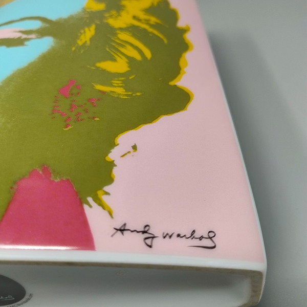 Étonnant vase Andy Warhol des années 1990 pour Rosenthal. Fabriqué en Allemagne.