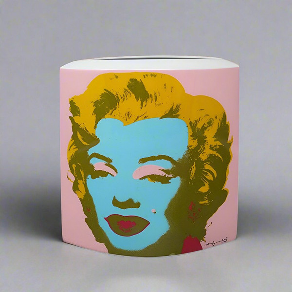 Étonnant vase Andy Warhol des années 1990 pour Rosenthal. Fabriqué en Allemagne.