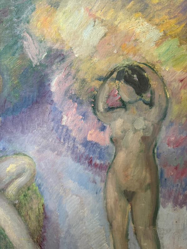 Augustin Carrera (1878-1952) - Studie über Badegäste