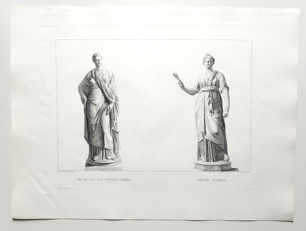 Mythologische Gravur Musen Griechische Göttin 19