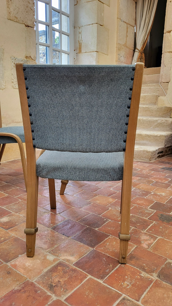 4 Bow-wood chairs Steiner edition 1950's