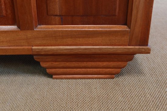  Small Mahogany Middle Desk, Art Deco - 1940s