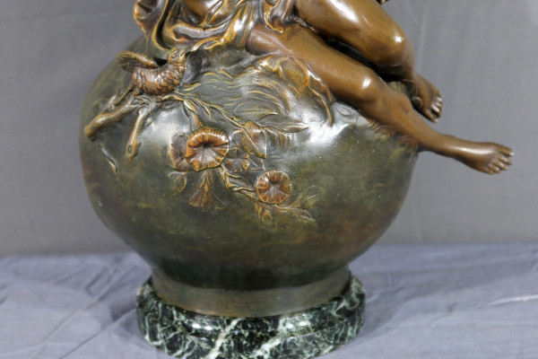 Pair of Regulate Vases, signed L. Moreau – Late 19th century
