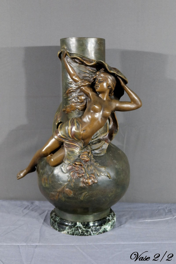 Pair of Regulate Vases, signed L. Moreau – Late 19th century