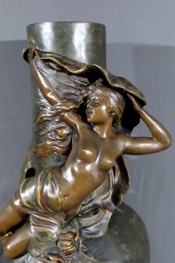 Pair of Regulate Vases, signed L. Moreau – Late 19th century
