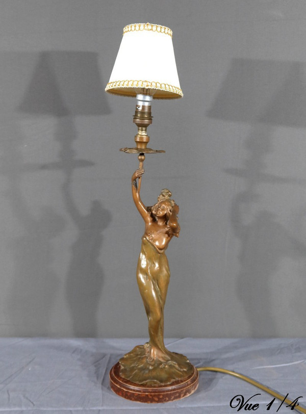 Lampada Regulate in stile Art Nouveau firmata C.Rosa – metà del XX secolo