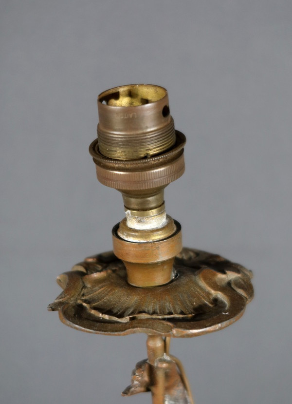 Lampada Regulate in stile Art Nouveau firmata C.Rosa – metà del XX secolo