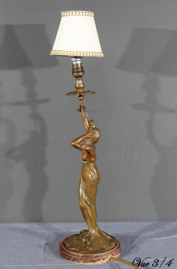 Lampada Regulate in stile Art Nouveau firmata C.Rosa – metà del XX secolo