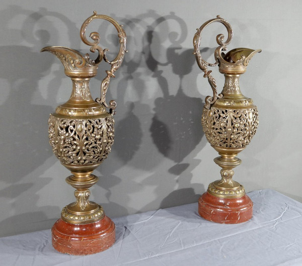 Pair of Bronze Ewers, Art Nouveau – 1910