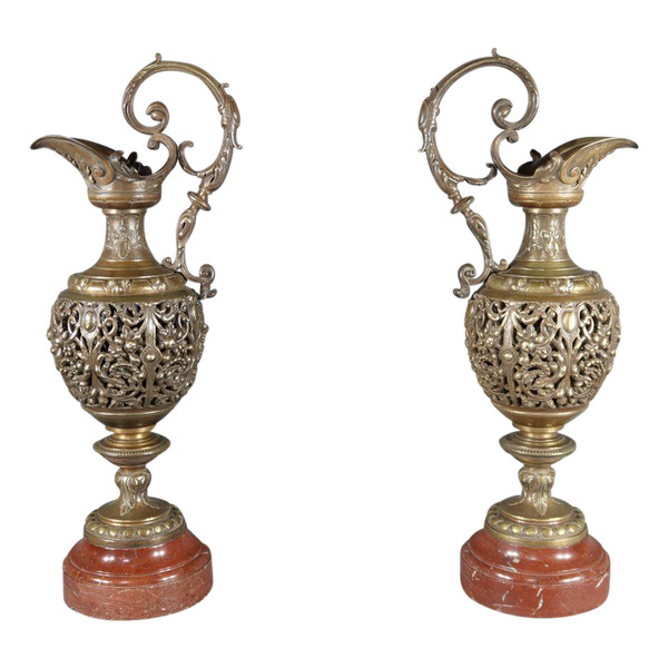 Pair of Bronze Ewers, Art Nouveau – 1910
