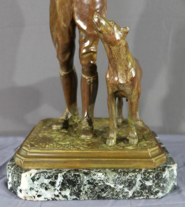 Bronzeskulptur mit doppelter Patina – frühes 20. Jahrhundert