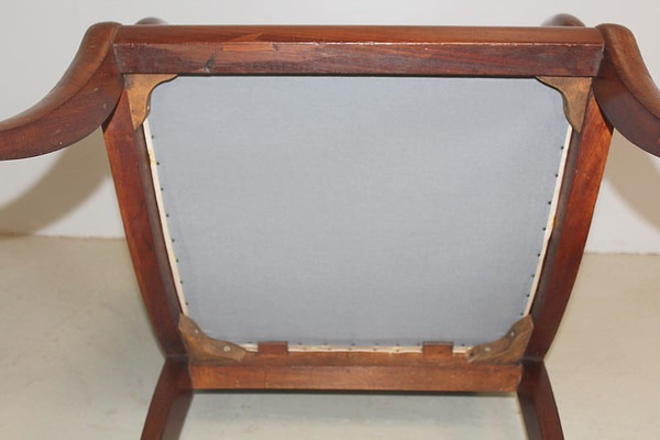 Cuban Mahogany Shepherdess, Restoration style - 19th century