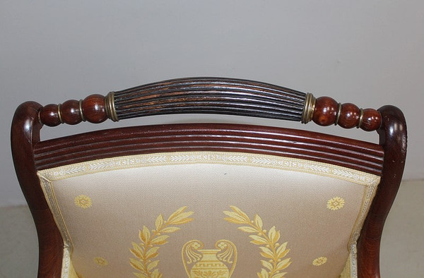 Cuban Mahogany Shepherdess, Restoration style - 19th century