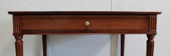  Solid Cuban Mahogany Desk Table, Louis XVI - Eighteenth