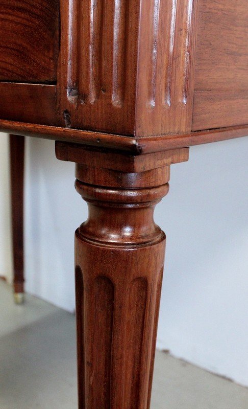  Solid Cuban Mahogany Desk Table, Louis XVI - Eighteenth