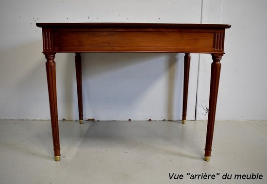  Solid Cuban Mahogany Desk Table, Louis XVI - Eighteenth