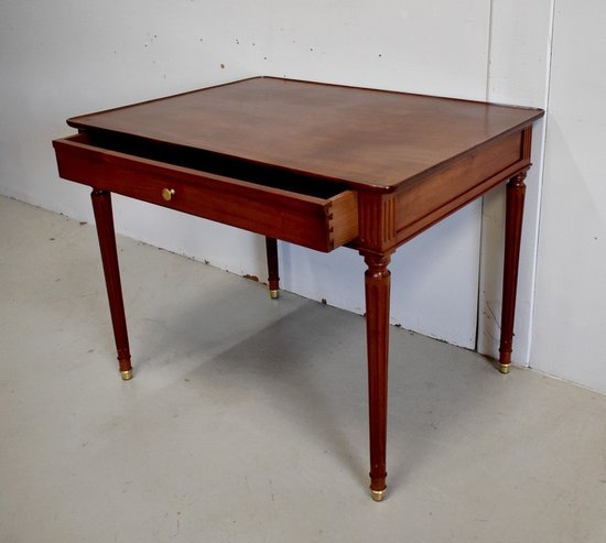  Solid Cuban Mahogany Desk Table, Louis XVI - Eighteenth