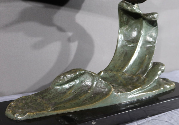 “Il Gabbiano” in bronzo, attribuito a Erget – Inizio XX secolo
