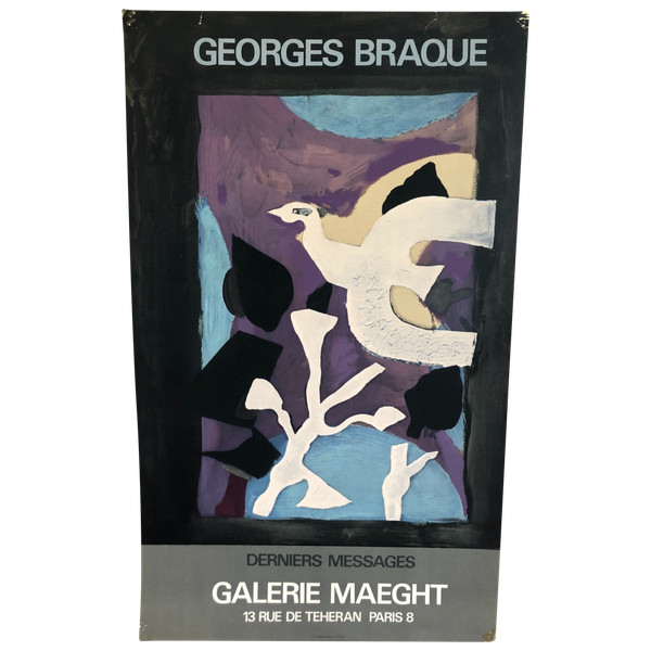 Manifesto Georges Braque Ultimi messaggi Galerie Maeght Parigi 1967